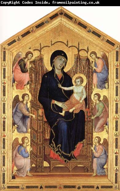 Duccio di Buoninsegna Madonna and Child Enthroned with Six Angels